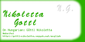 nikoletta gottl business card